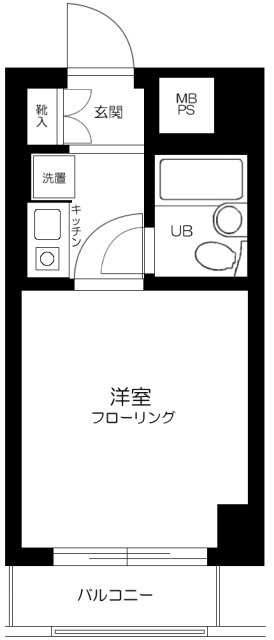 クリオ阪東橋壱番館 間取り図