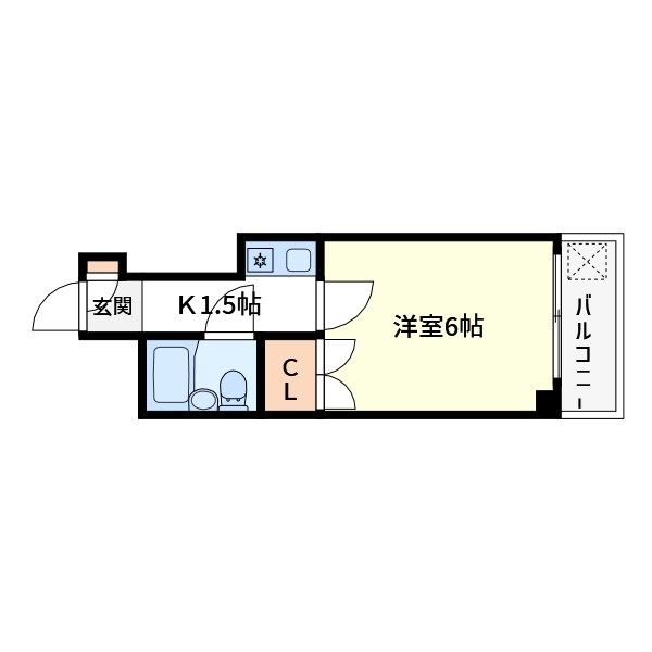 クレッセントワタナベ 間取り図