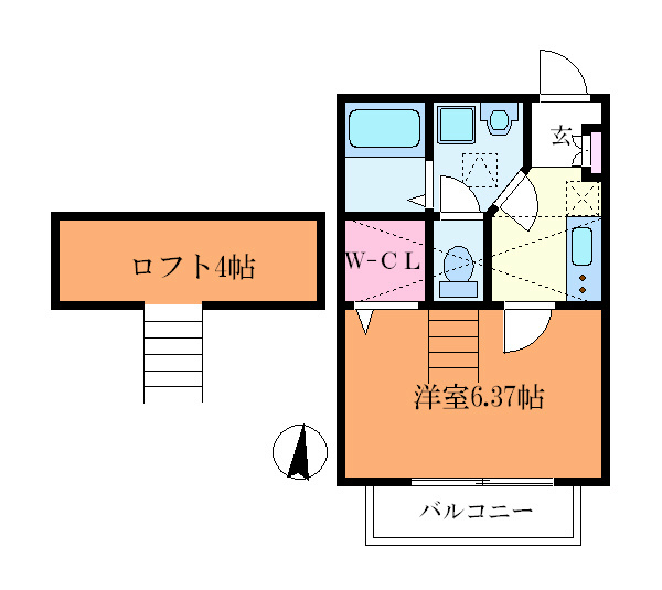 ラヴィアンローズⅡ 間取り図