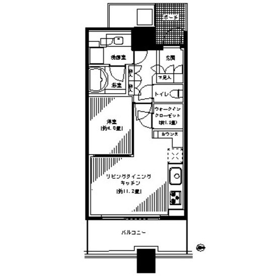 パークタワー横浜ステーションプレミア 1812号室 間取り