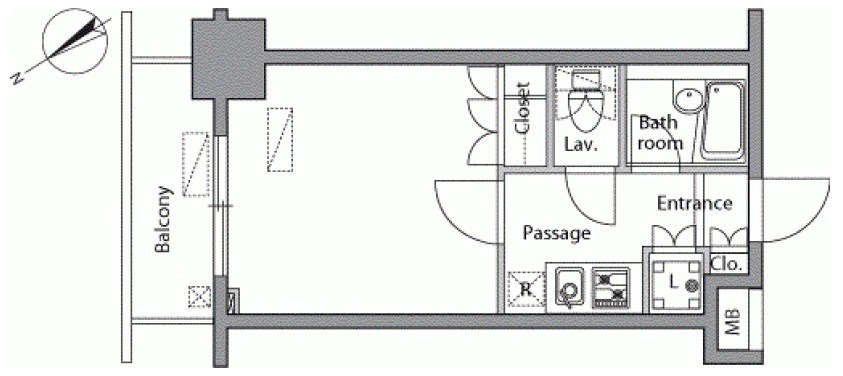 レジディア横濱関内 間取り図