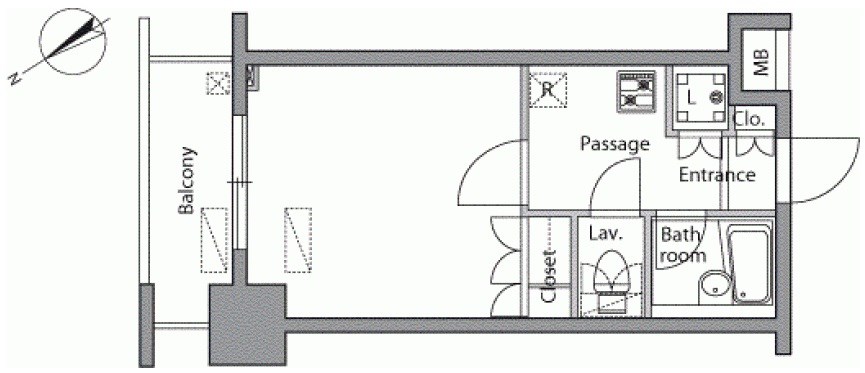 レジディア横濱関内 間取り図