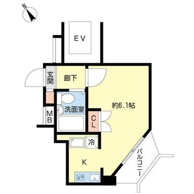 レジディア横濱関内 間取り図