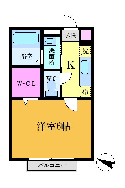 アムール元木 間取り図