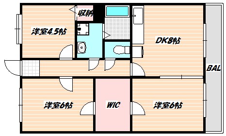 サンライズアサミ 間取り図