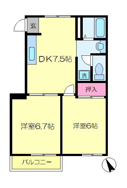 ハイライフメゾン 間取り図