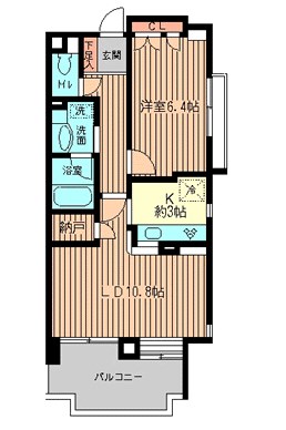 クラージュKAMAKURAYA 間取り図