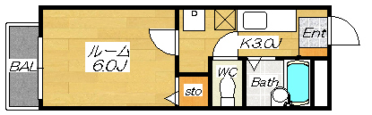 レジデンス川中島  間取り図