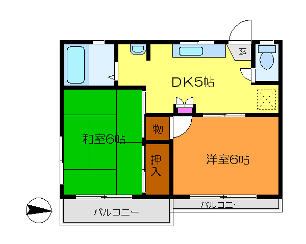 ピアフラット  間取り図