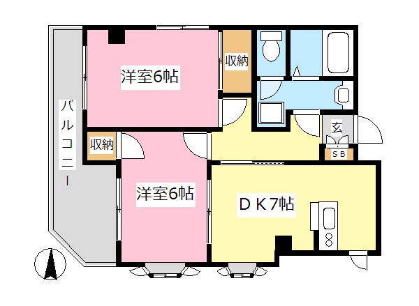 モンターニュ大島 間取り