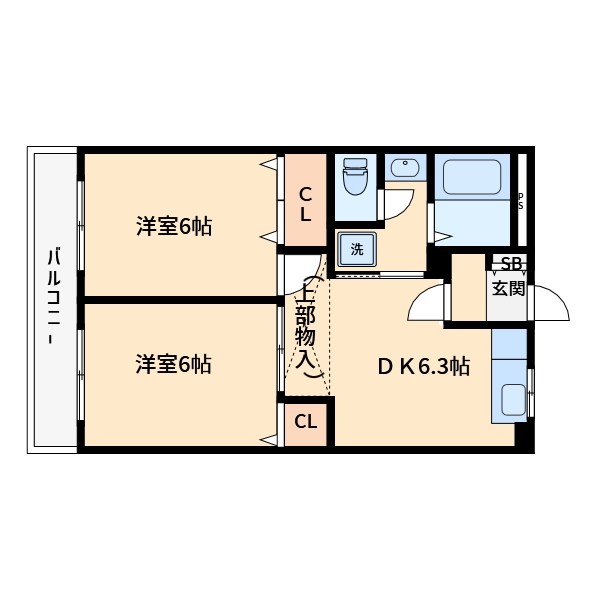 ニューライフときわ 間取り図