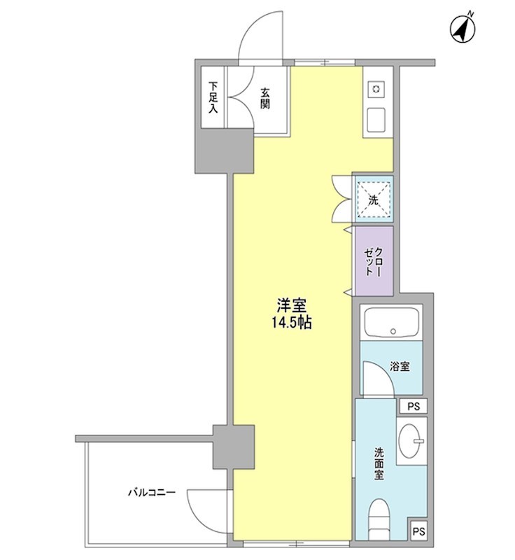 セントラル白楽 間取り図