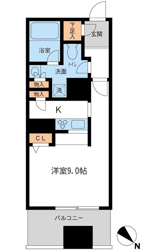 メトロタワー山下町 603号室 間取り