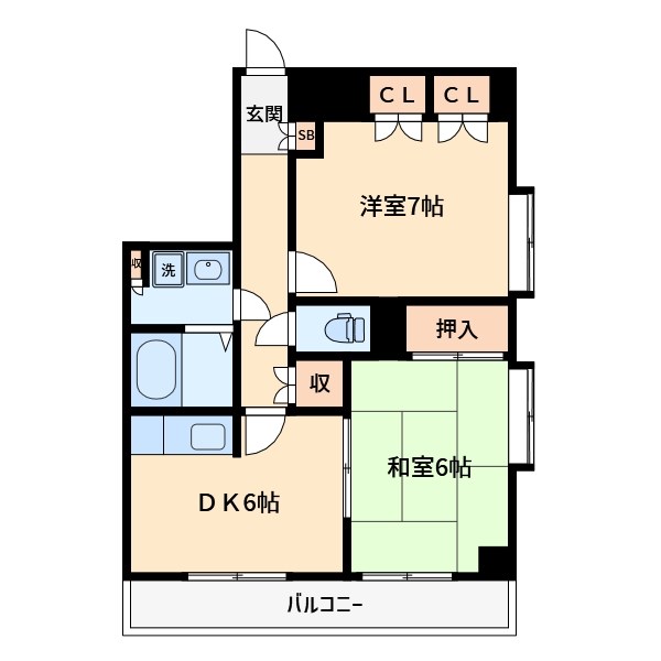 GRAND　STATUS　KOZUKA 401号室 間取り