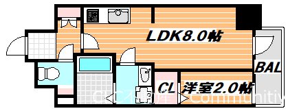 レフィールオーブ南行徳駅前 間取り図