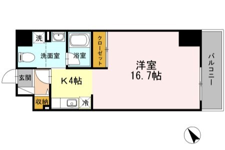 ジェイ・エス・ティ横浜東 803号室 間取り