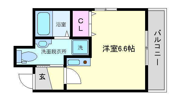 102号室 間取り