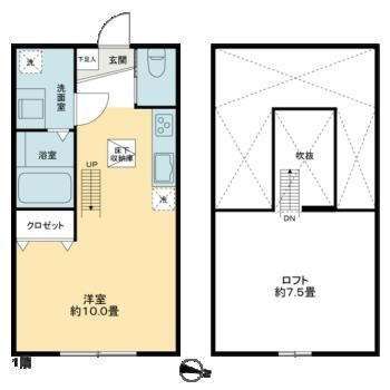 アーリーガーデン横濱山手Ⅰ 109号室 間取り