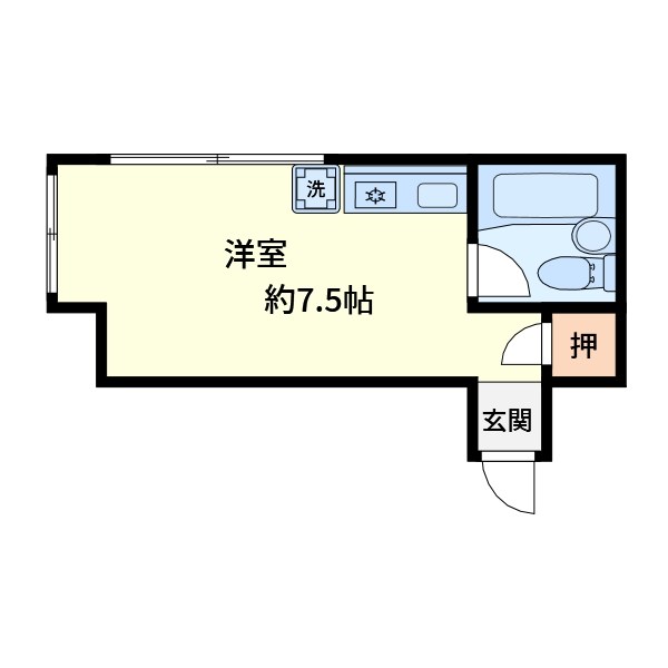 ユニオンハイツ鹿島田 間取り