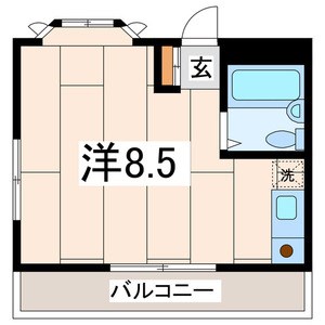 アサミハウス第６ 201号室 間取り