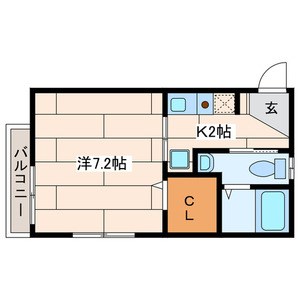 プチメゾン 201号室 間取り