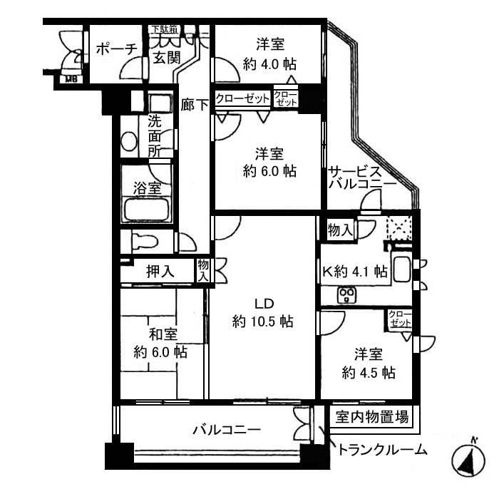 シーアイマンション池上 間取り