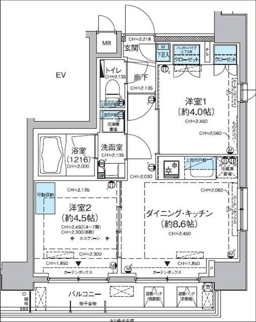 レジディア蒲田Ⅴ 間取り