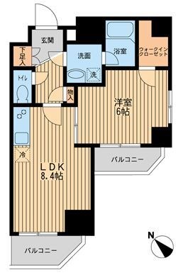 レジディア蒲田Ⅲ 間取り