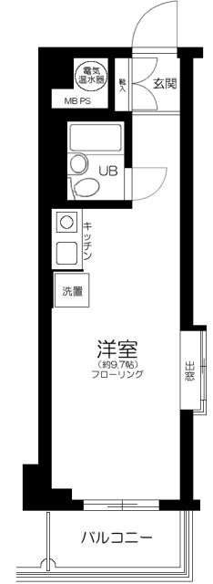 グランデール横浜伊勢佐木 901号室 間取り