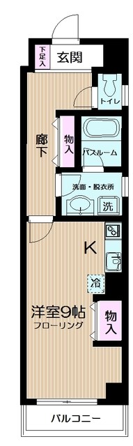 ビューバレー白楽 501号室 間取り