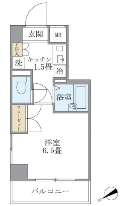 ＫＤＸレジデンス横浜関内 304号室 間取り