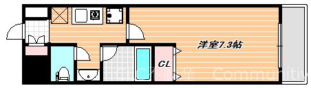 フレア堀江     間取り図