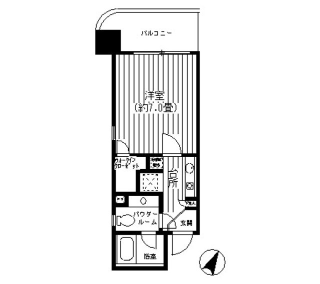 ヴィラコート横浜 703号室 間取り