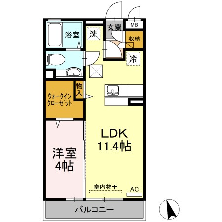 KOMUKAI　Residence 間取り