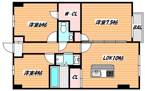 メゾンドゥグランソレイユ 間取り
