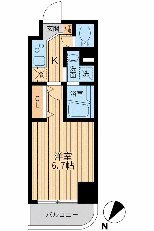 ＨＦ関内レジデンス 1409号室 間取り