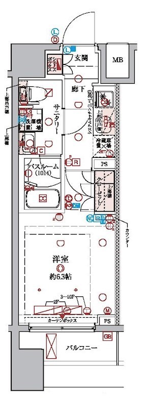 ラクラス横浜 402号室 間取り