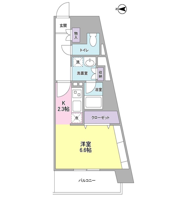 プレディアスタイル横濱沢渡 301号室 間取り