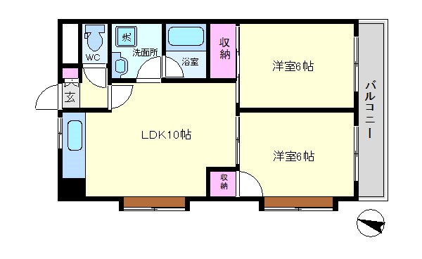 グランドール東寺尾 間取り図