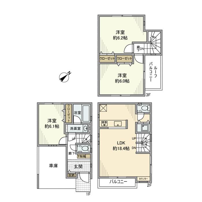 中村町戸建 間取り