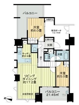 ザ・ライオンズ横濱山下町 501号室 間取り