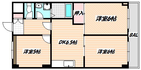 ブルームライフ市川（旧エヴァーグリーン市川） 間取り図