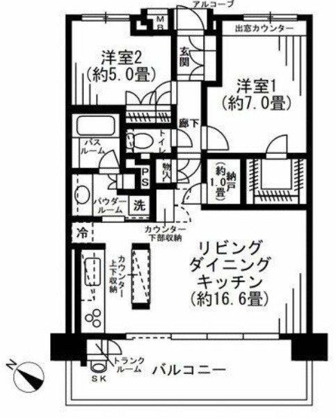 川崎サイトシティ3番館 間取り