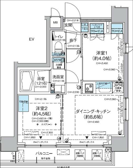 レジディア蒲田Ⅴ 間取り