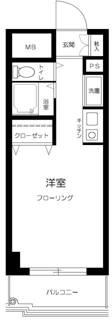 日興パレス伊勢佐木町北パートⅢ 207号室 間取り