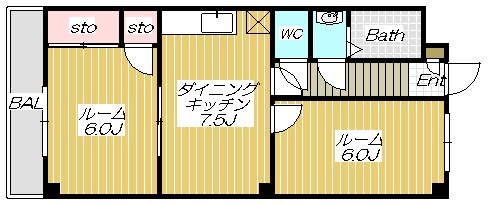 フジマリンハイツ 間取り