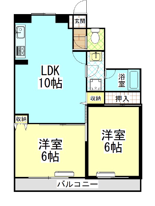 グランドール東寺尾 間取り