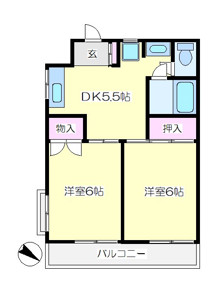水島ハイツ  間取り