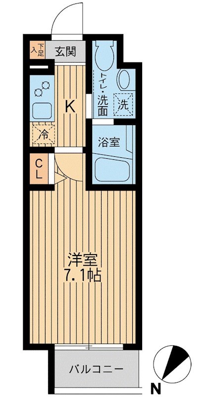 ＨＦ関内レジデンス 1006号室 間取り