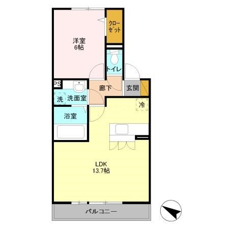 ヴェルドミールB 間取り